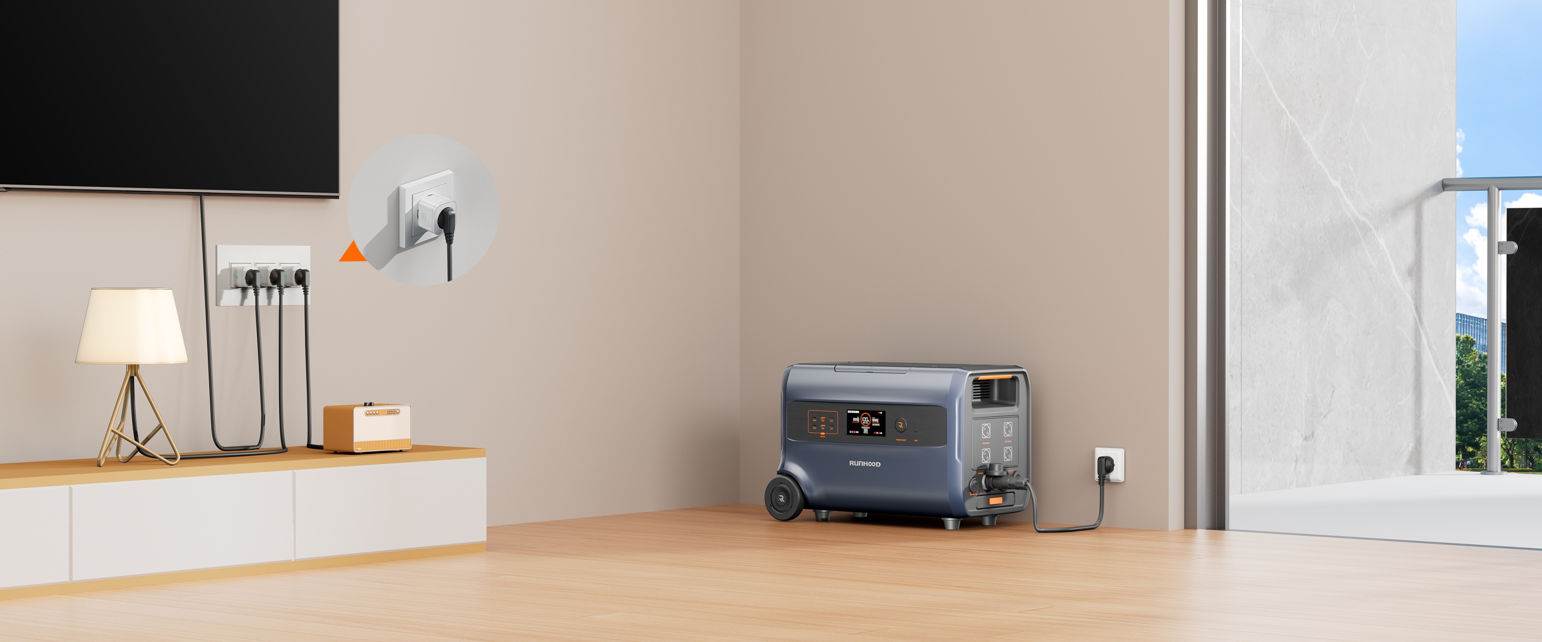 RUNHOOD Solarbank F2400